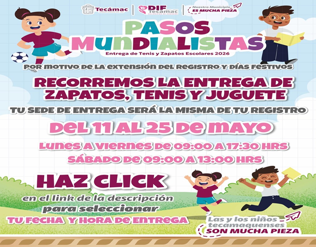 Fechas para la entrega de tenis, zapatos y juguetes. 👟👞🧸
